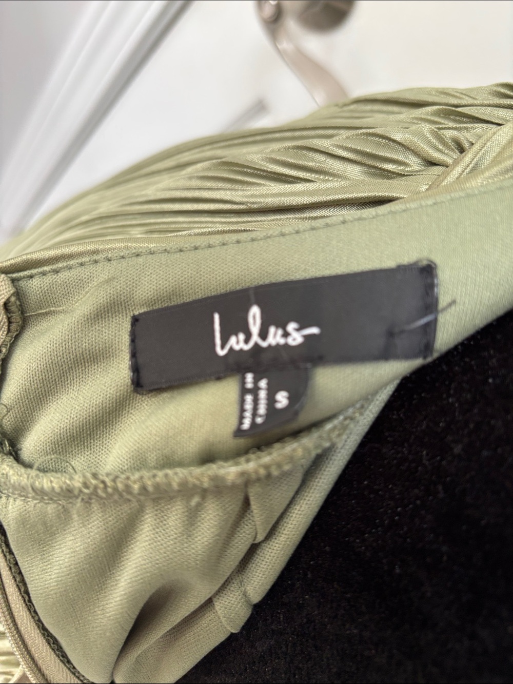 Lulu's Sage Ruched Dress - Picture 2 of 9
